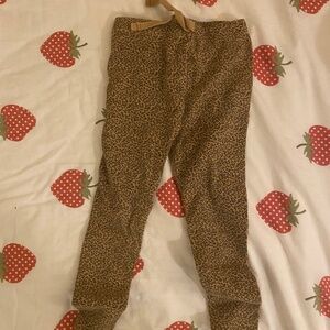 Zara kids leopard leggings
